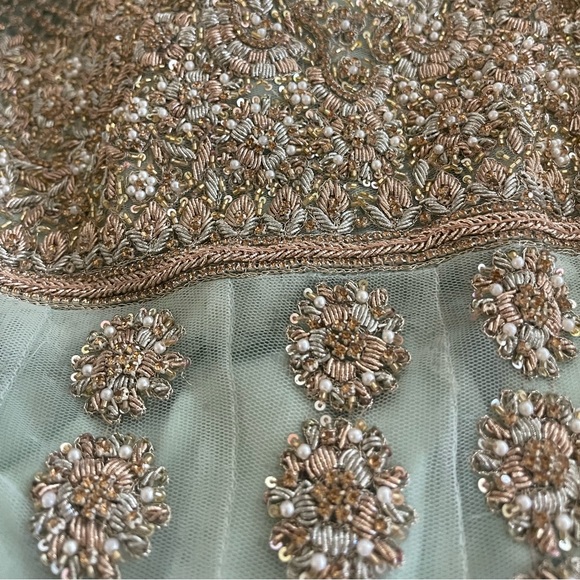 Flared Top and Gharara Nikkah Suit - Picture 5 of 5